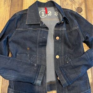 Earnest Sewn Dark Indigo Denim Jacket | Women’s Small (Size 1) Bespoke Raw Blue